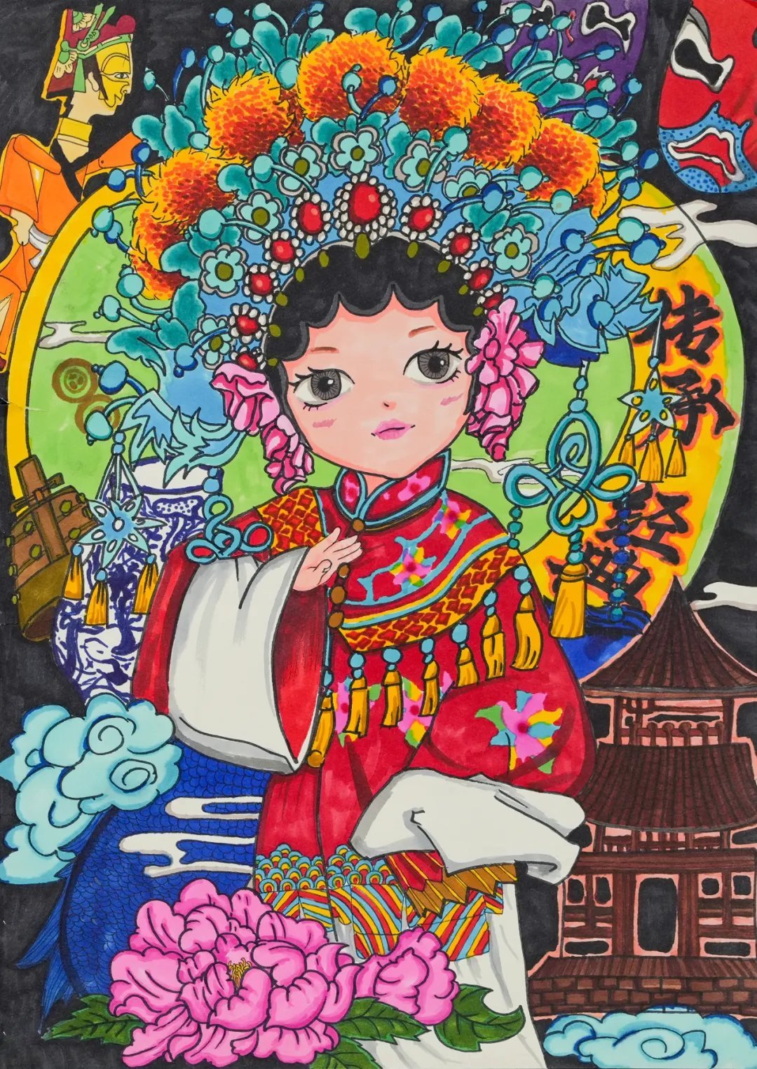 第五届“一带一路” 百校结好线上艺术展作品欣赏#风景##遇见艺术##绘画# ​