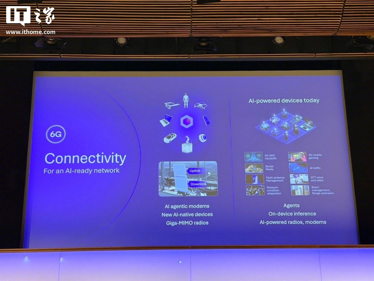 【高通 6G Leadership Day 今日举办，马德嘉主题演讲并“剧透”6G 商用进度】高通（Qualcomm）于美国当地时间 8 月 26 日（北京时间 27 日）在美国加州圣地亚哥高通总部举办了 6G Leadership Day（6G 领导力日）活动，由高通高级副总裁兼总经理马德嘉（Durga Malladi）主持开幕并发表主题演讲，IT…… ​