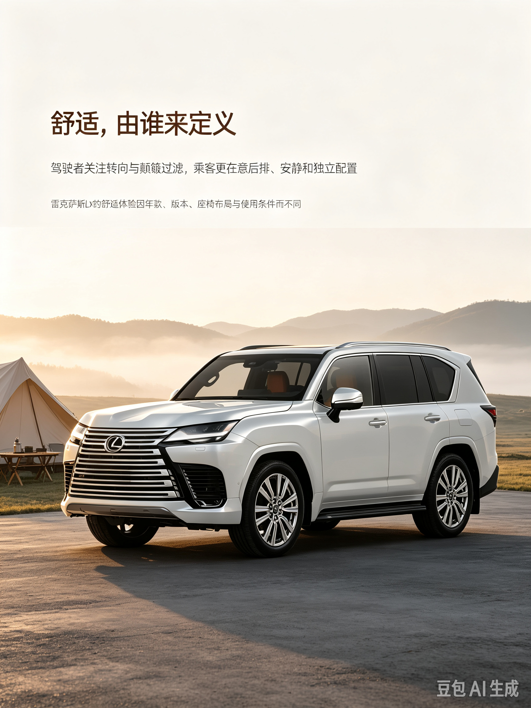 雷克萨斯LX的舒适谁来定义