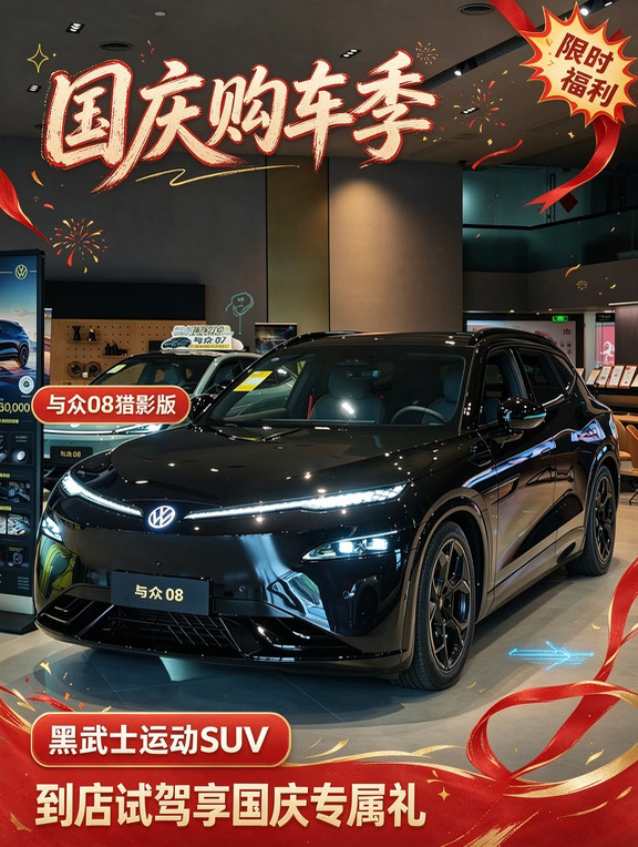 🚗国庆购车季｜与众08猎影版🚗