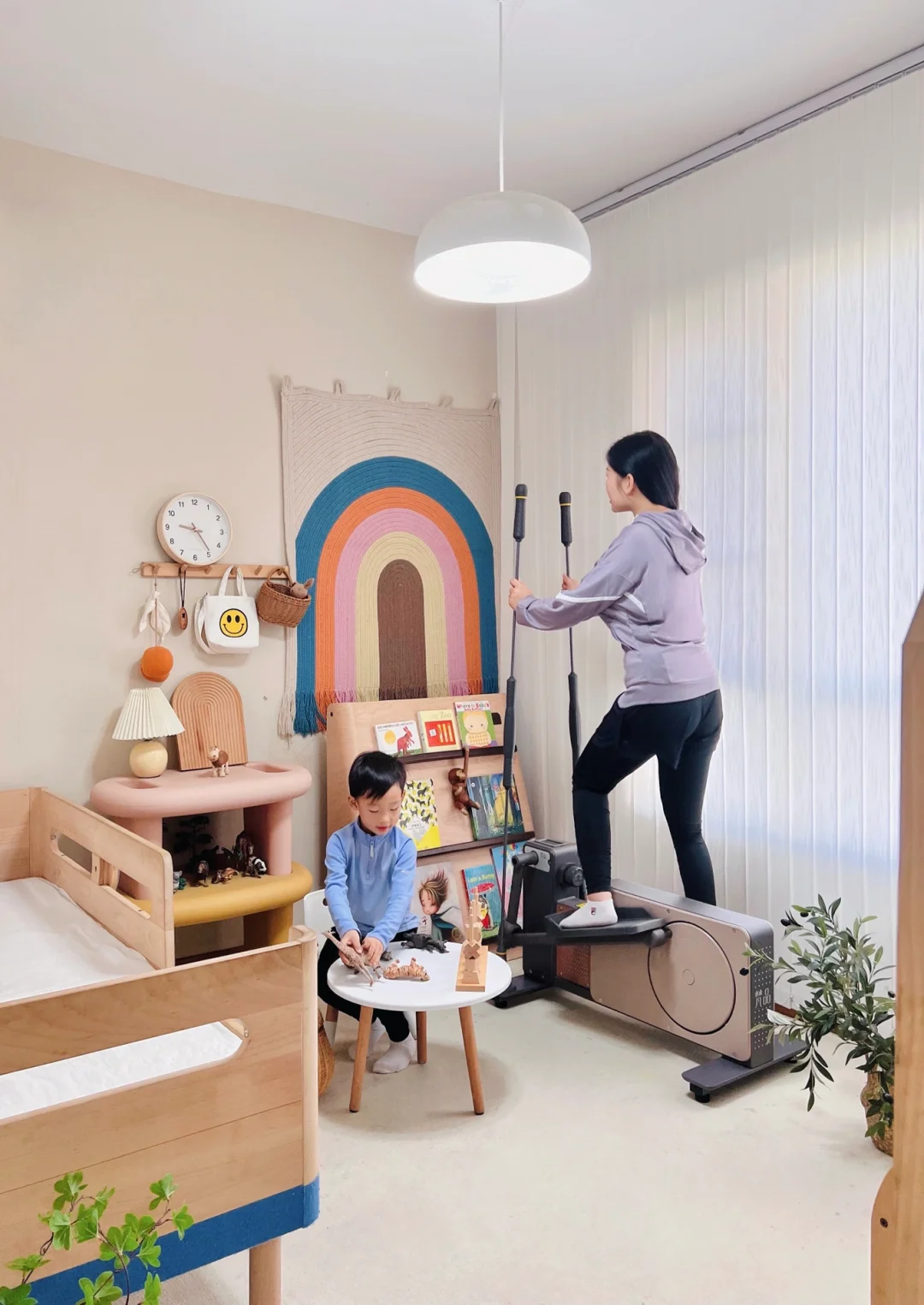 你能相信吗只有9平米！既是儿童房又是健身房