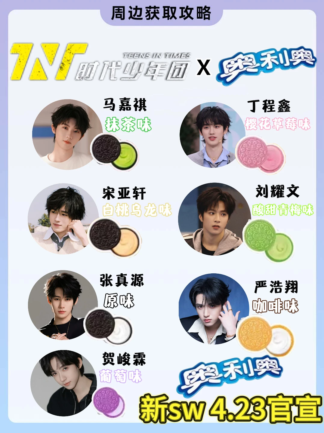 奥利奥x时代少年团❗️来一个口味猜测～