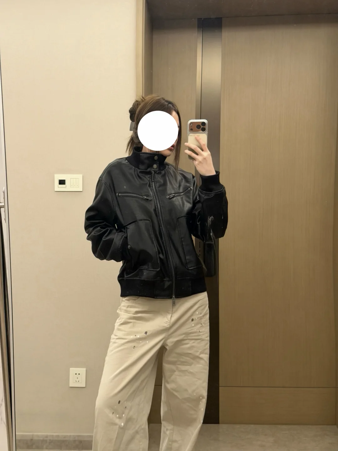 江浙已入秋🍂方智玟黑色皮衣大货上身Live