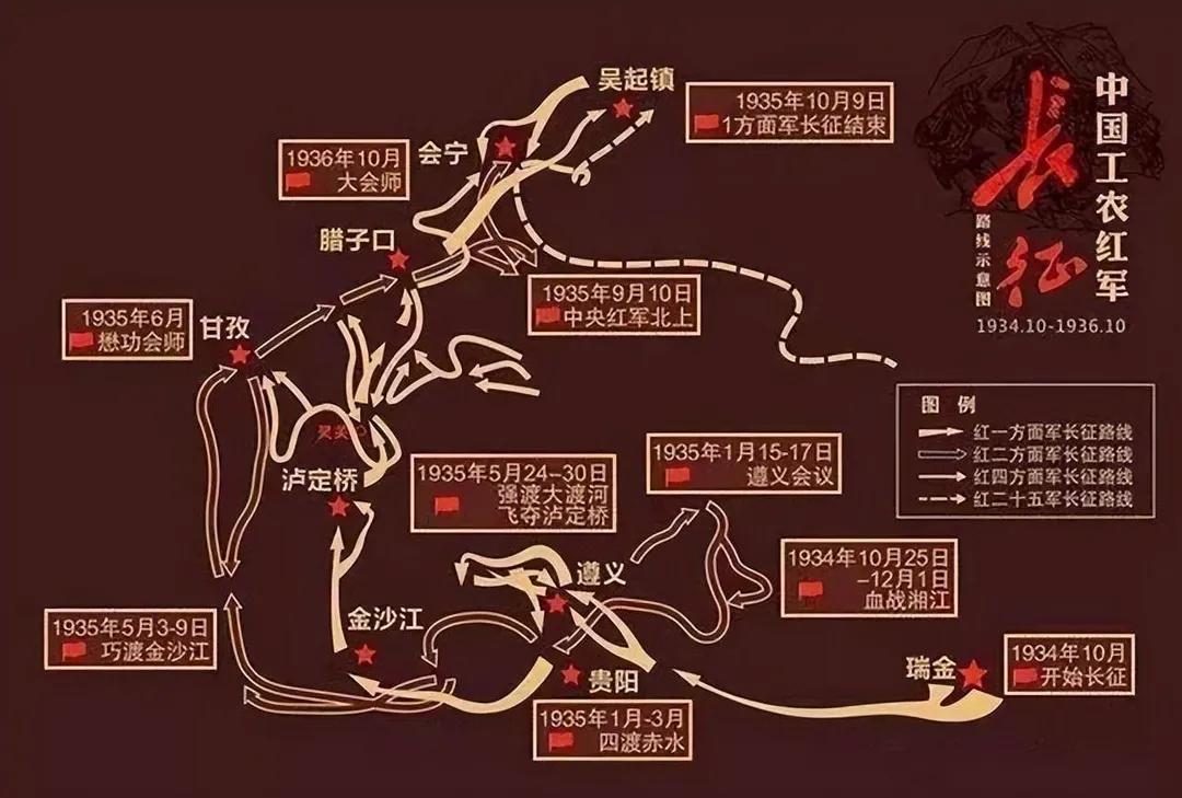 长征中的特殊人物，5位外国人1位国民党中将