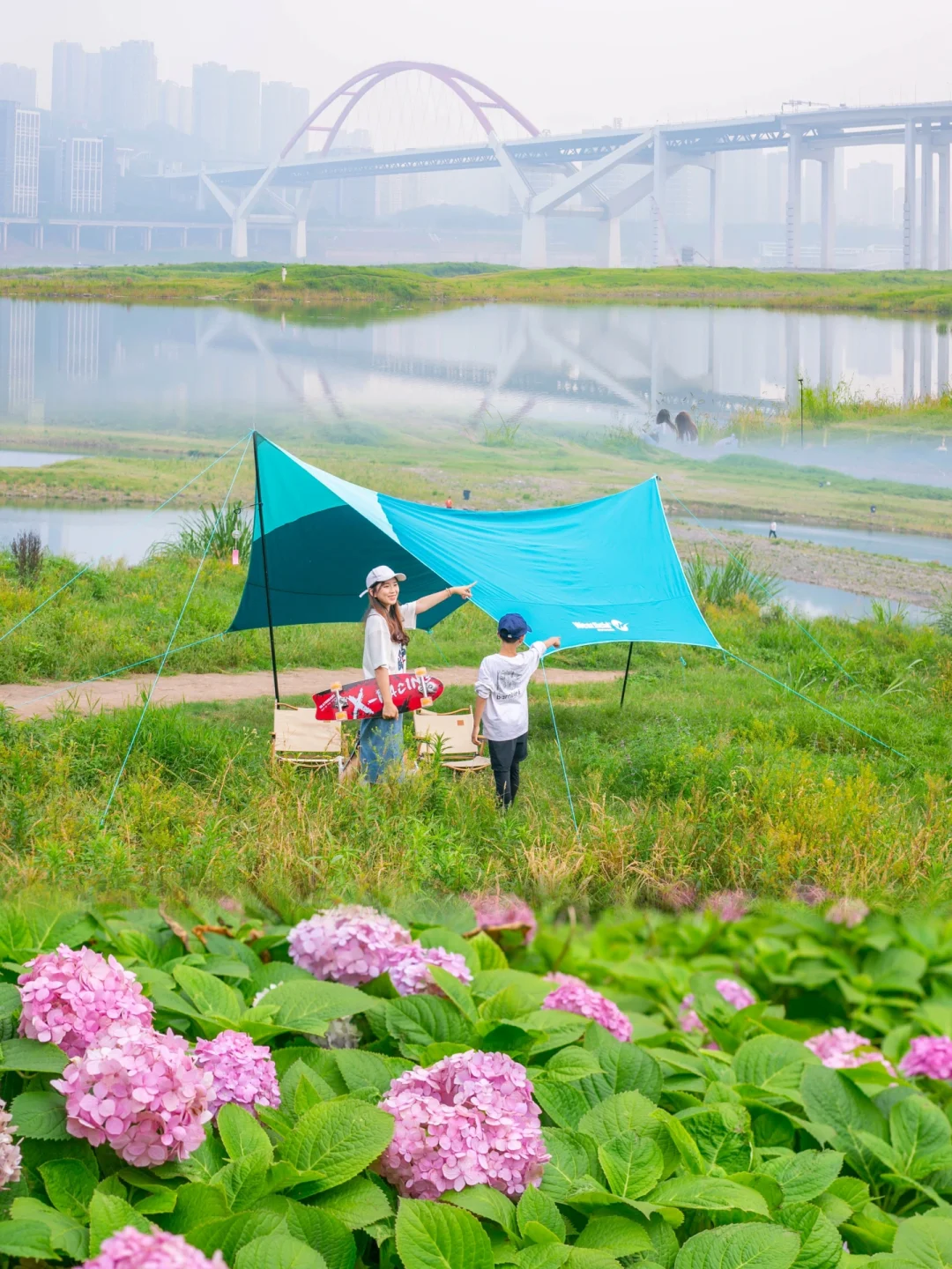 在主城15分钟的公园露营⛺️实现多元素溜娃❗️