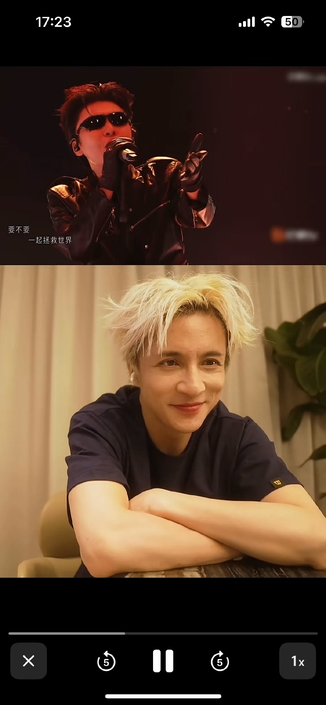 李湘看王诗龄 ​