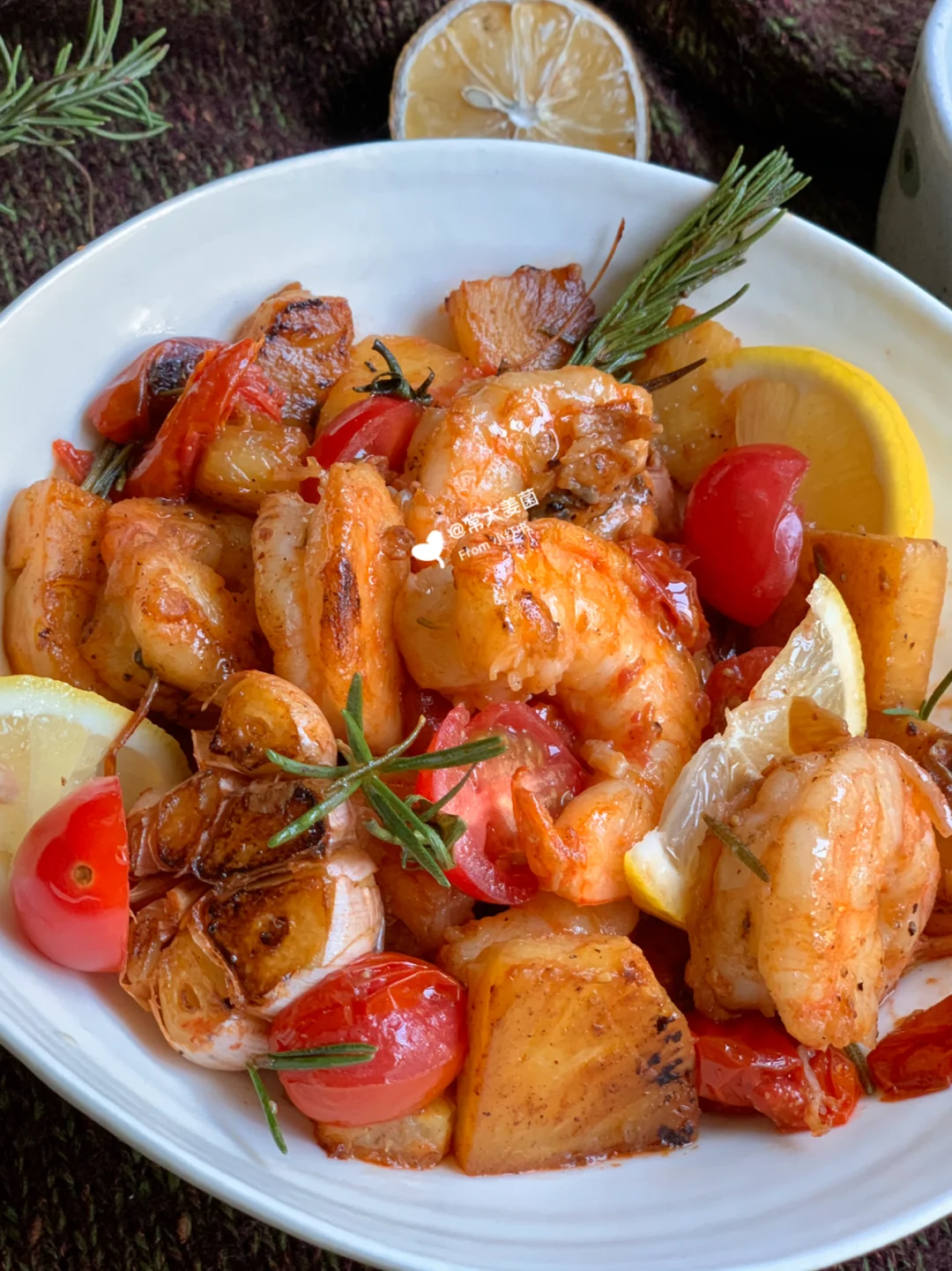 🇹🇭泰式凤梨大蒜煎Q弹大虾🦐酸甜极致诱惑