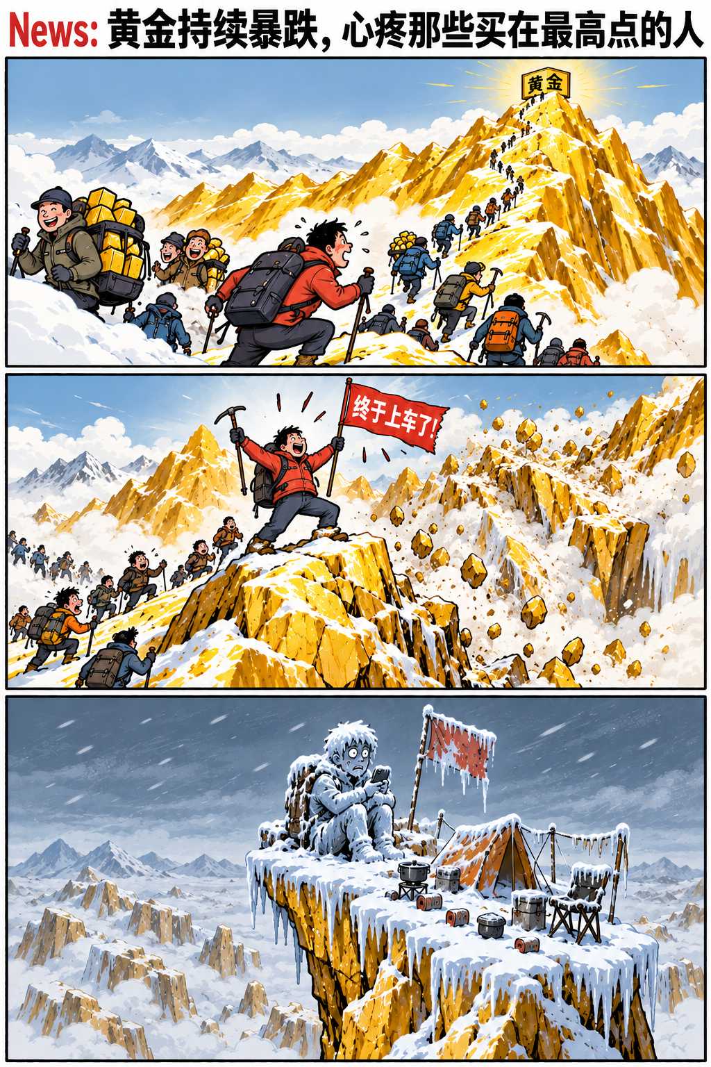 2026年对黄金投资者来说，是一场残酷的心理测试。

1月，金价像脱缰的野马，现货黄金突破4900美元，金饰克价飙到1548元。高盛在那个时候火上浇油，把年底目标价上调到5400美元，理由是“私人投资部门加速配置黄金”。全世界都在喊“黄金时代来了”。

然后，2月到6月，金价从5405美元的历史高点