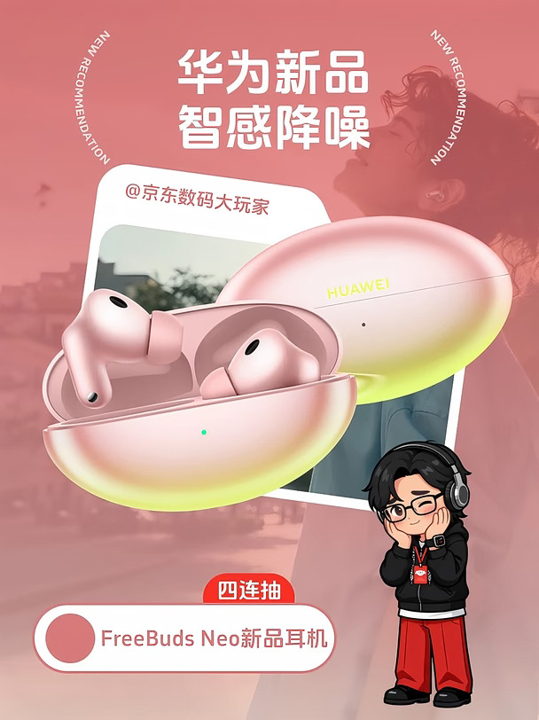 重磅新品请签收🎉华为FreeBuds Neo耳机