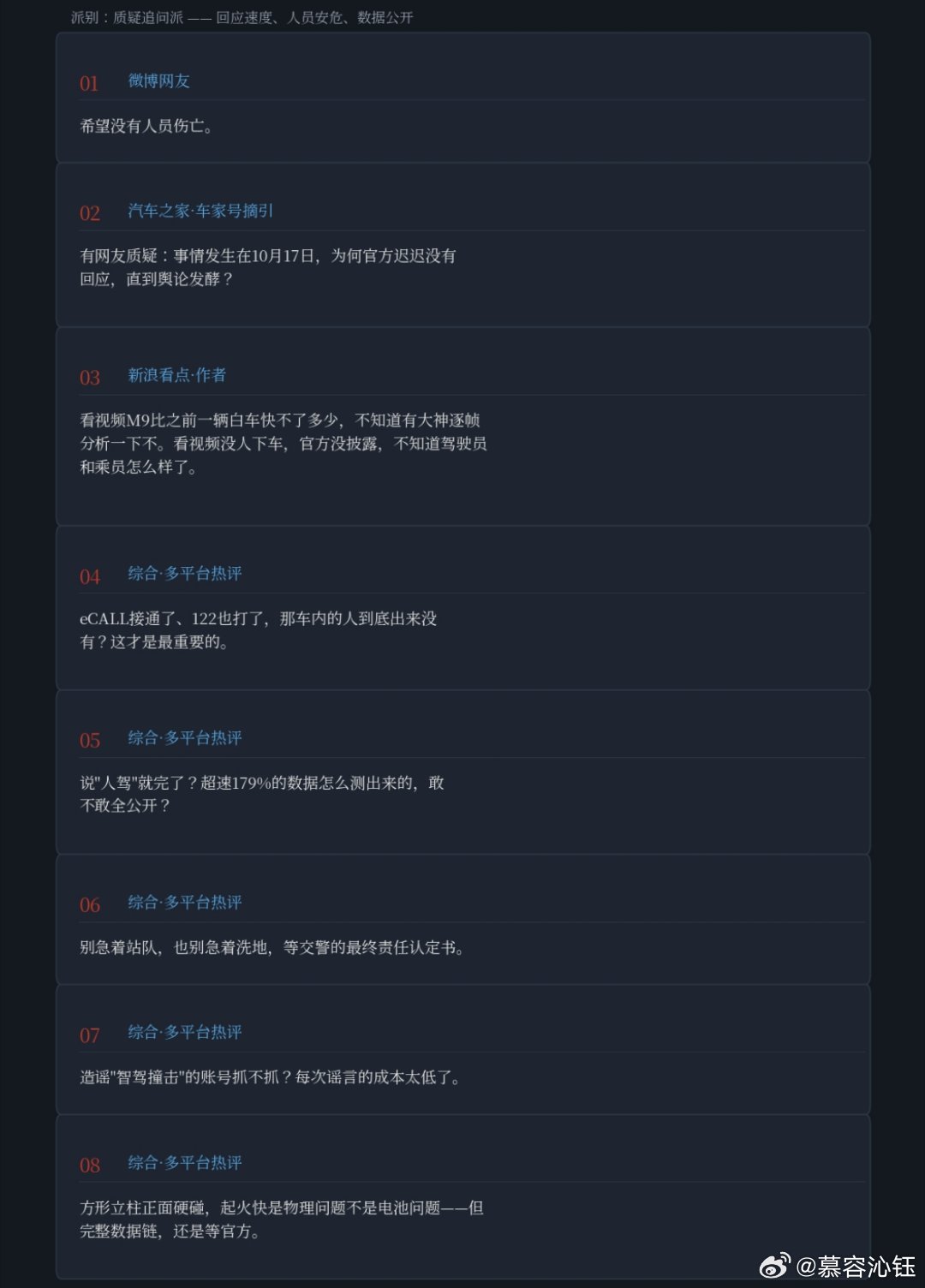 #问界回应起火##科普好视频##民生事关你我他# 
🔻 问界神木事故官方说明，存档。10月17日23:25碰撞起火。

🔻 关键数据：事发时人驾，车速139.1km/h，路段限速50——超速近两倍。

🔻 官方初步分析：高速撞击致机舱线路短路、油液泄漏起火。"电池爆燃""智驾撞击"已辟谣。eCALL触发并拨打122。

 ​