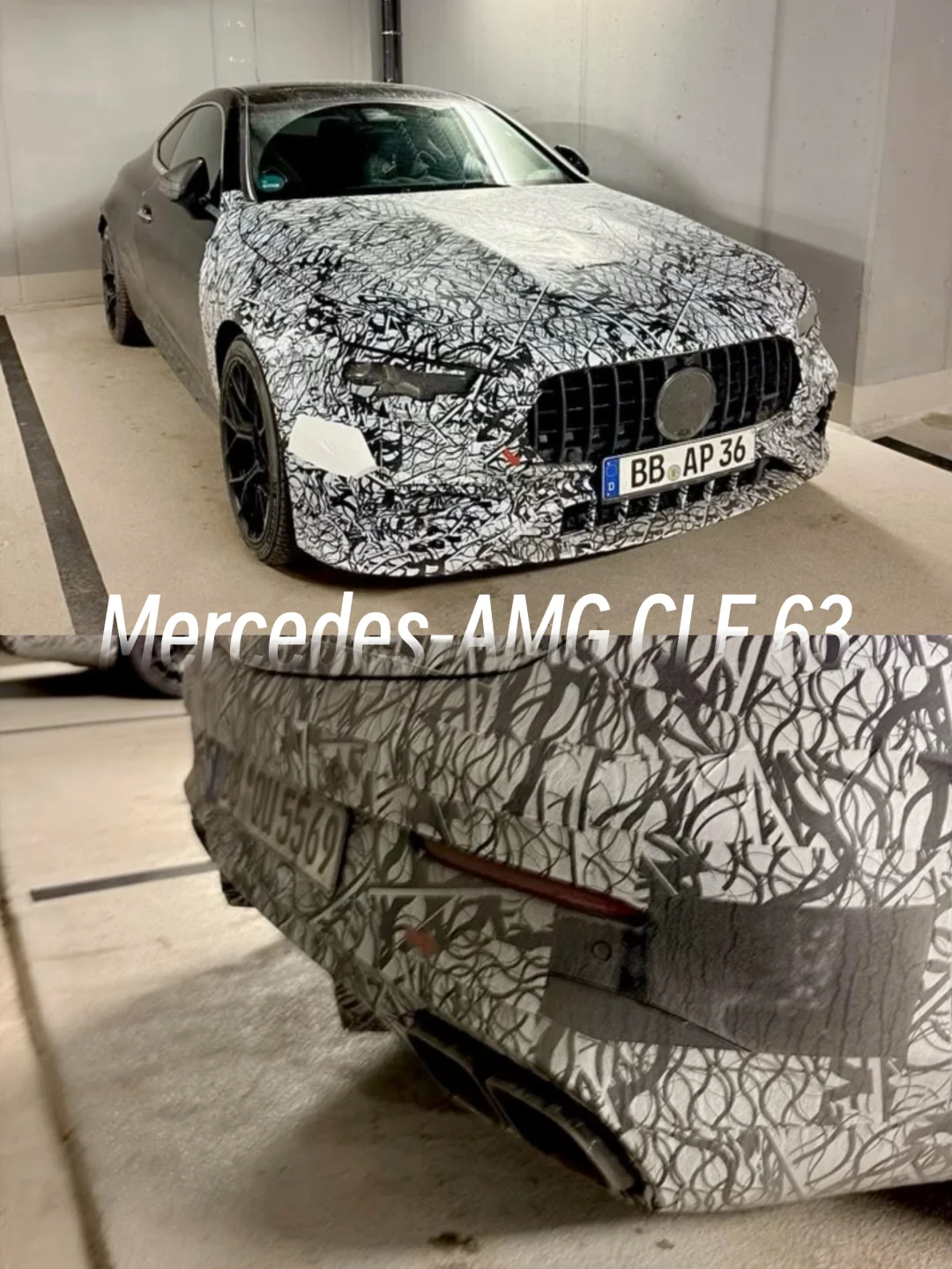 2026款Mercedes-AMG CLE 63谍照细节