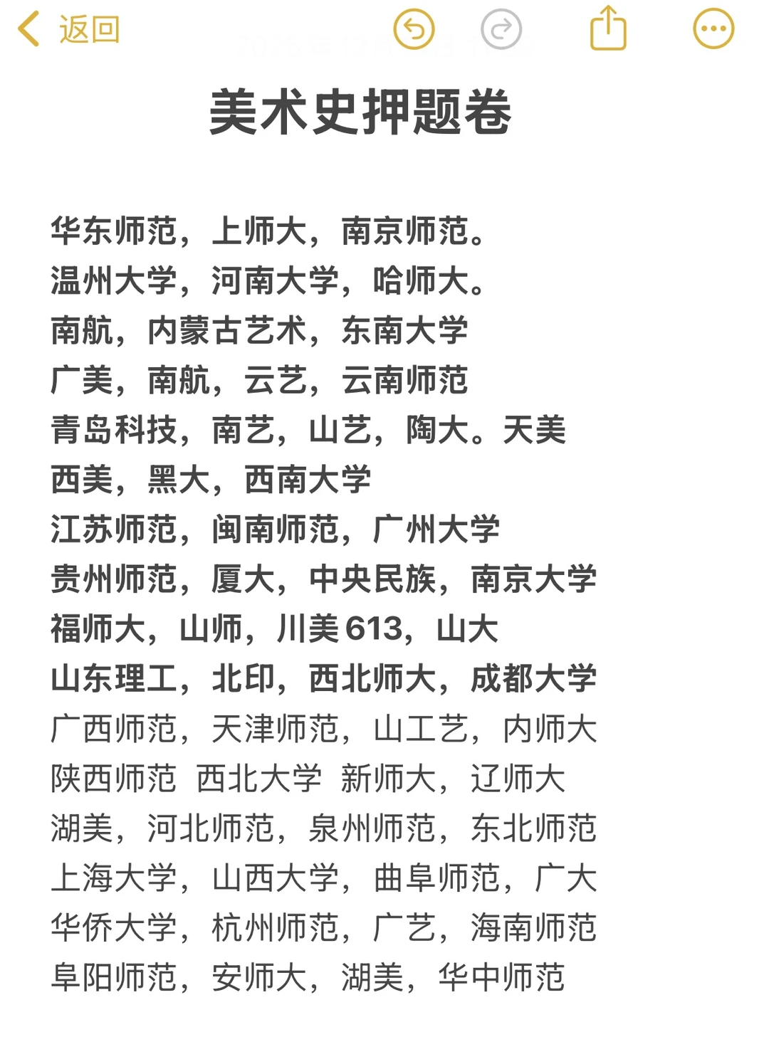 美术史押题卷学校