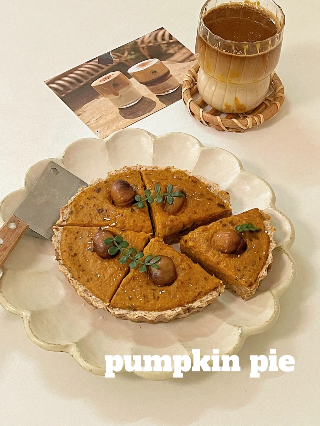 🌰秋日栗子飘香｜南瓜栗子燕麦派，低卡甜品