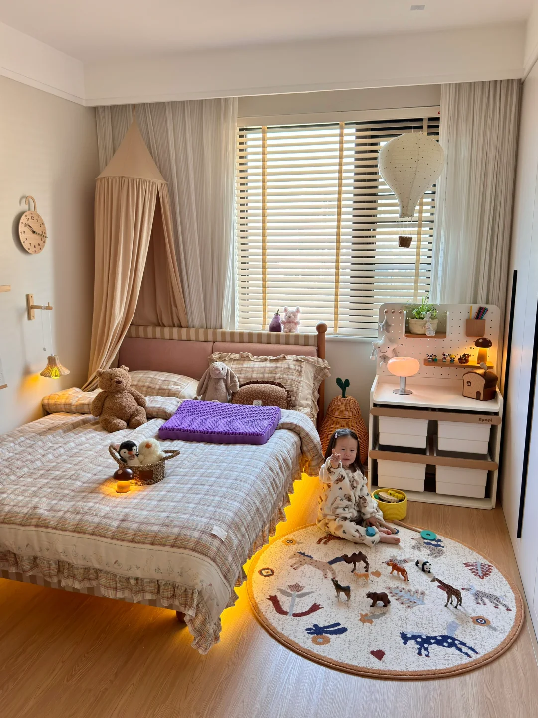 10平成长型儿童房，这样布置好看又实用🧸