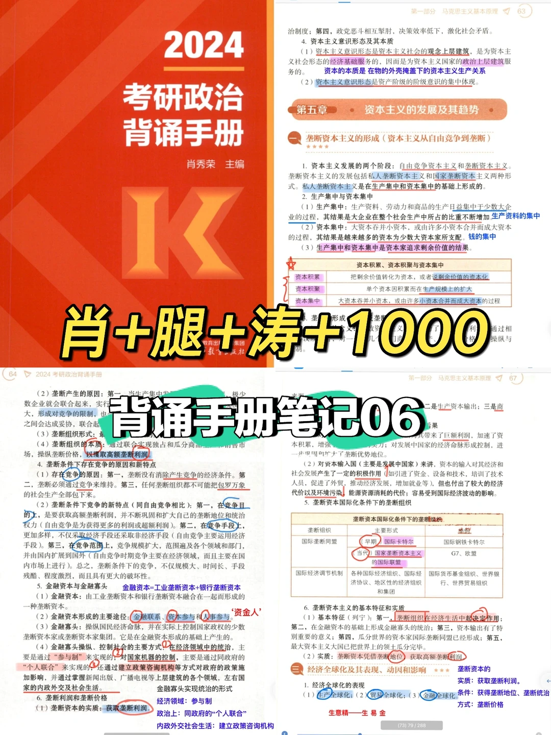 肖+腿+涛+1000｜背诵手册笔记06