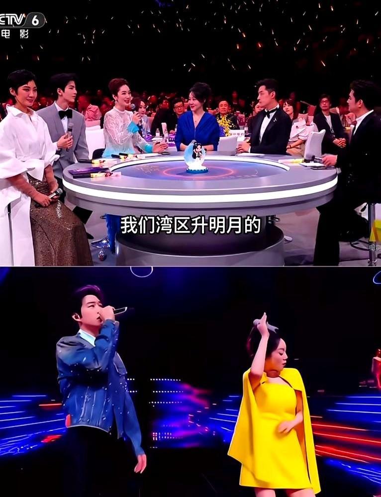 胡歌突然对着闫妮清唱趁现在年少如花，张若昀和周深在旁边硬是憋着不敢出声。

台上闫妮刚说完自己去年有点出丑，胡歌直接拿起麦克风接话茬，顺手抛出一句你这不是微醺是微大醺。

闫妮听完直接笑得整个人往后仰。周围一众年轻艺人面面相觑，谁也不敢接这个话。自从当年拍完戏，这俩人的相处模式就定型了，台上台下全是
