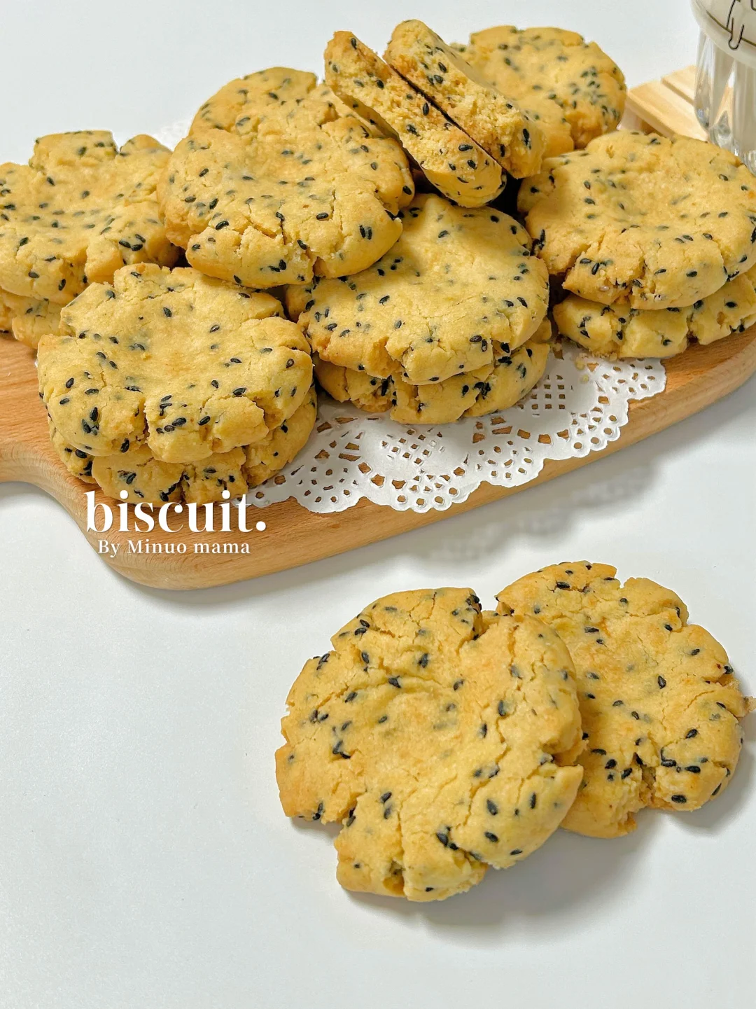 酥到掉渣‼️巨好吃黑芝麻椒盐桃酥.有手就会