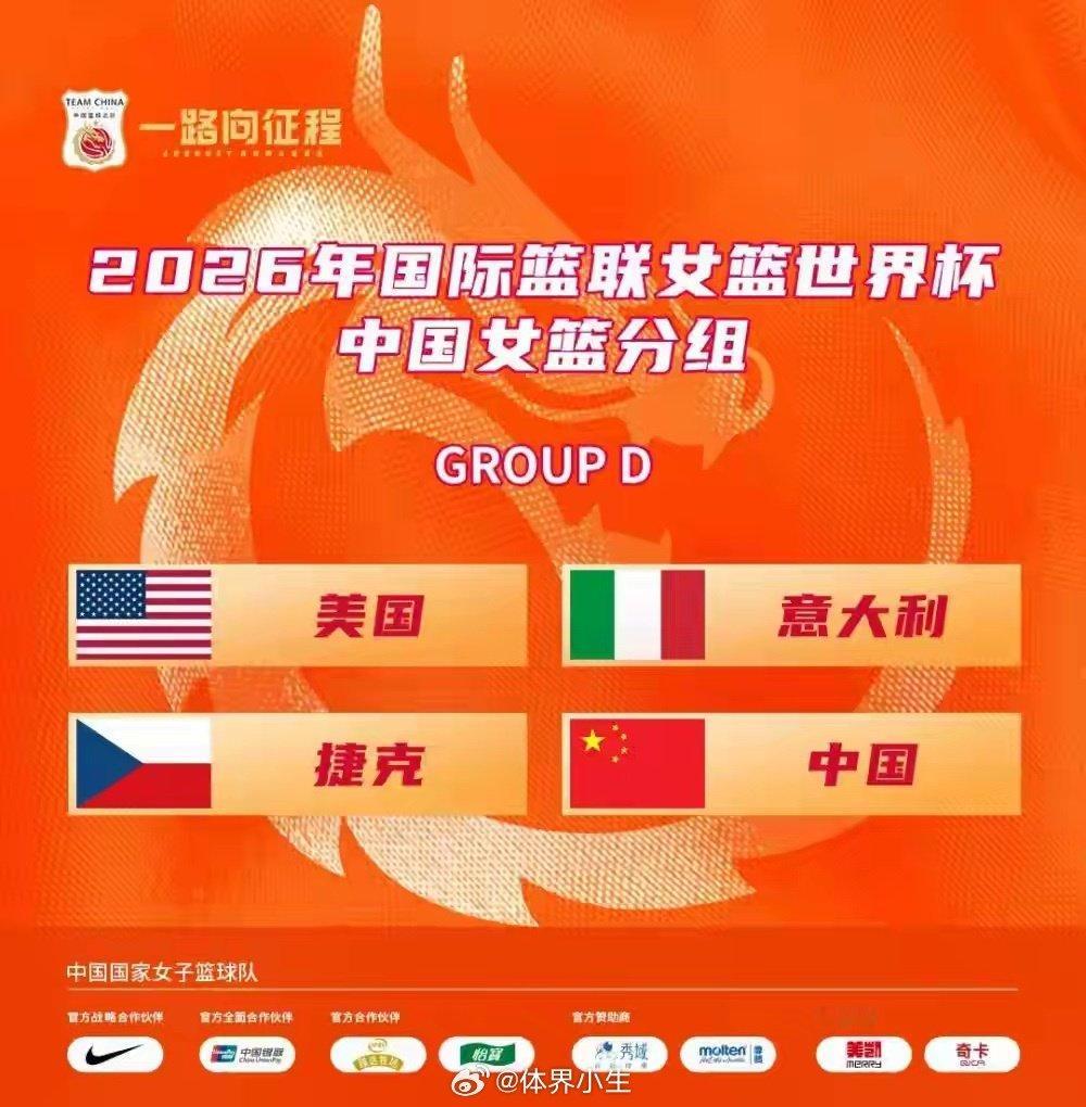 FIBA公布详细赛程，中国女篮小组赛三战时间确定。9月4日至13日柏林...