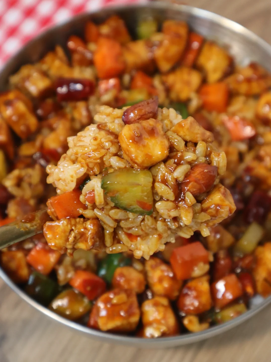 吃了十几年的宫保鸡丁盖饭❗️好吃到抹泪😭