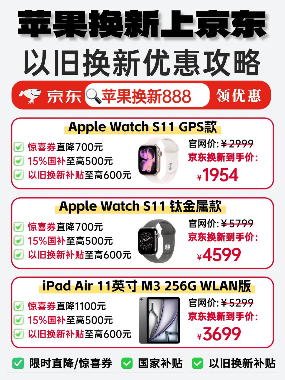 别急着买新苹果Watch！以旧换新保姆攻略来啦