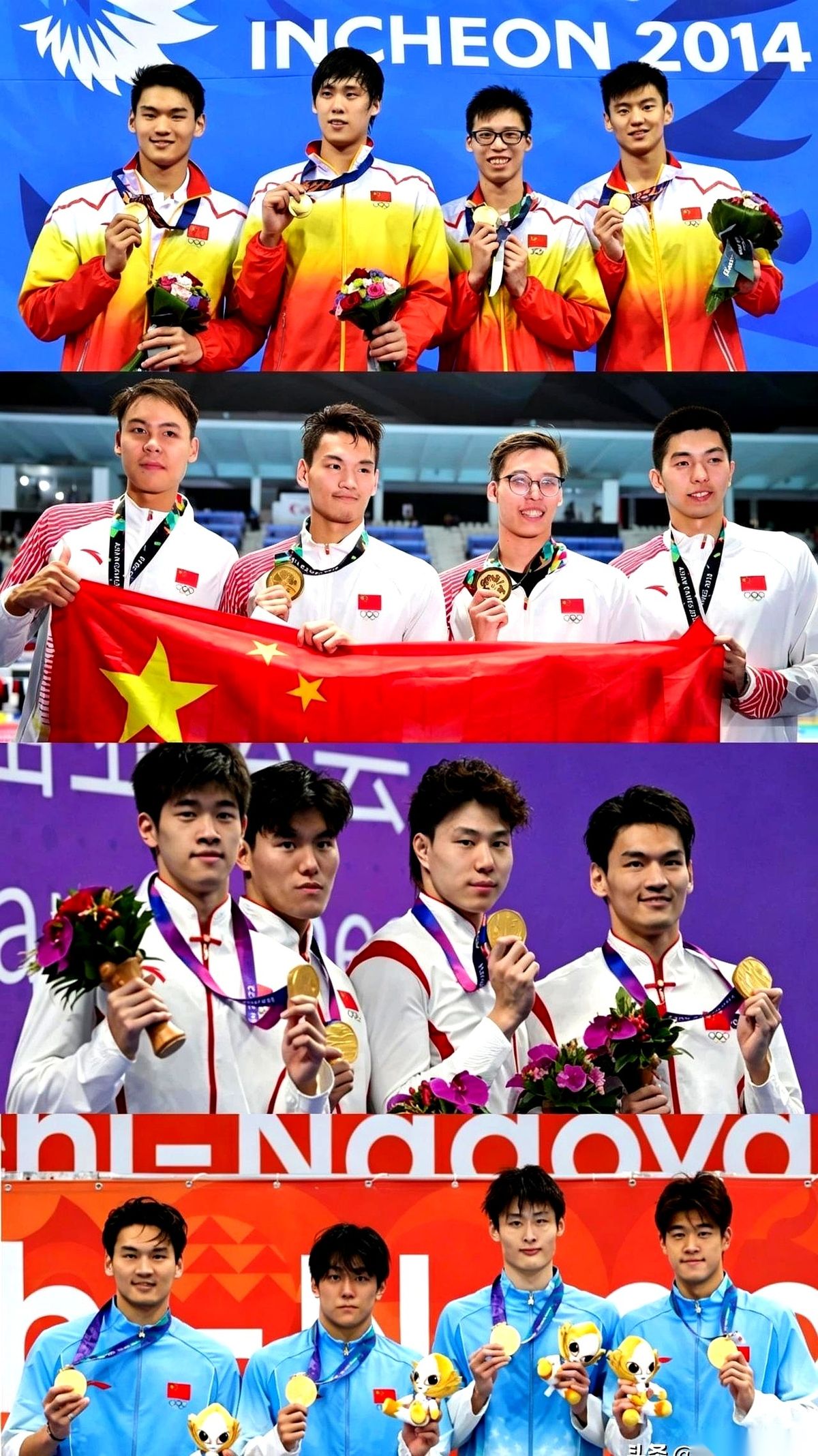 从2014年的仁川开始，徐嘉余在男子4×100米混合泳接力的第一棒位置守了整整12年。
跟着他站上四届亚运会领奖台的接力队友，已经从宁泽涛换到了覃海洋，又换成了潘展乐。
世界纪录保持者切孔和南非的新星科策，接下来依然要在水池里面对这个难缠的重点对象。
普通人在职场上熬走三拨同事，靠的可能是吃老本、熬