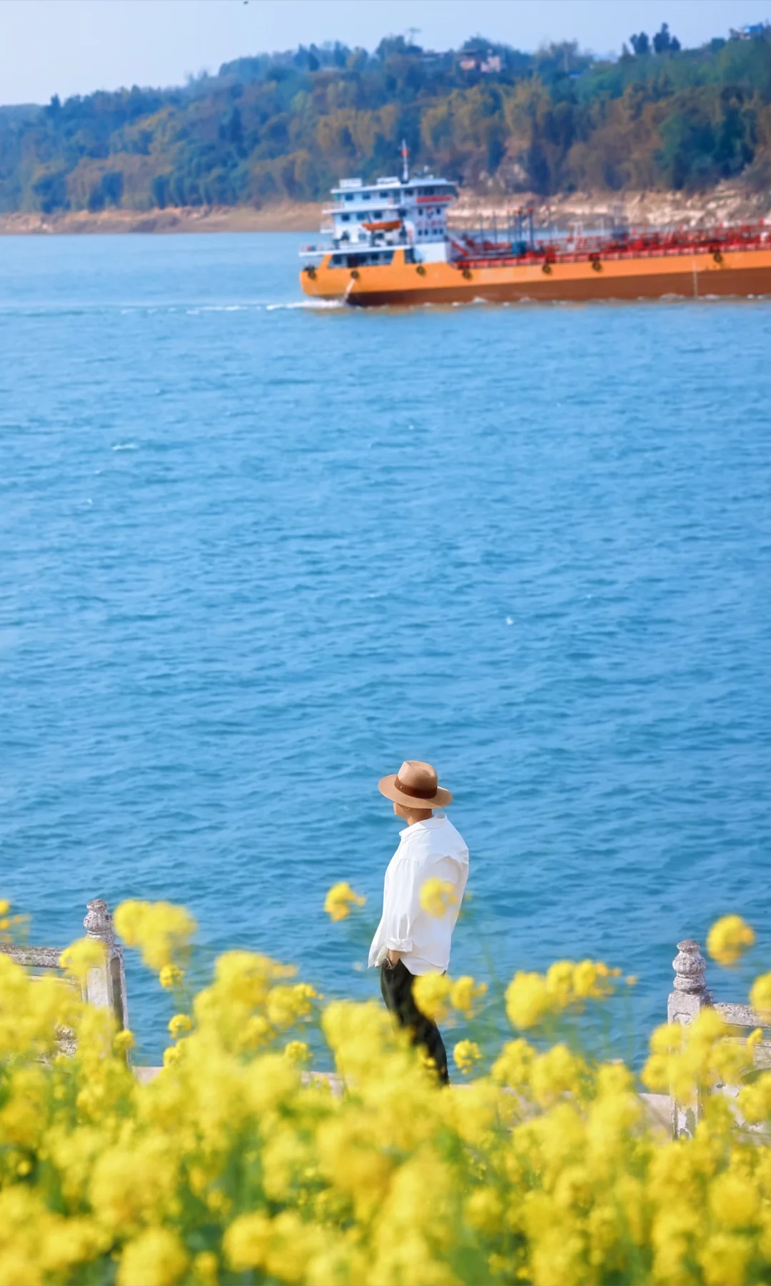 重庆蔺市长江畔的春日油画攻略🌈‼️