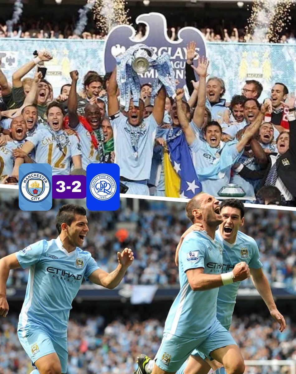 𝗡𝗢𝗧𝗜𝗖𝗜𝗔：据报道，2012年曼城3-2战胜QPR从而赢得英超联赛的比赛被指**操纵**。

据称，QPR球员从一家阿布扎比公司收到付款，并被指示在2012年5月对阵曼城的比赛中故意输球，以便曼城俱乐部赢得其首座英超联赛奖杯。

在曼城由埃丁·哲科在第90+2分钟打进第二球后，QPR将球直接交给 ​