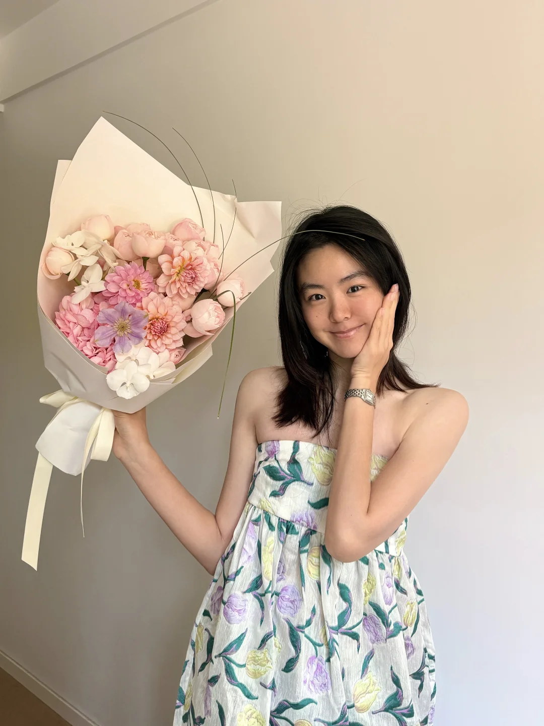 蓬头垢面收到一束花花🌺