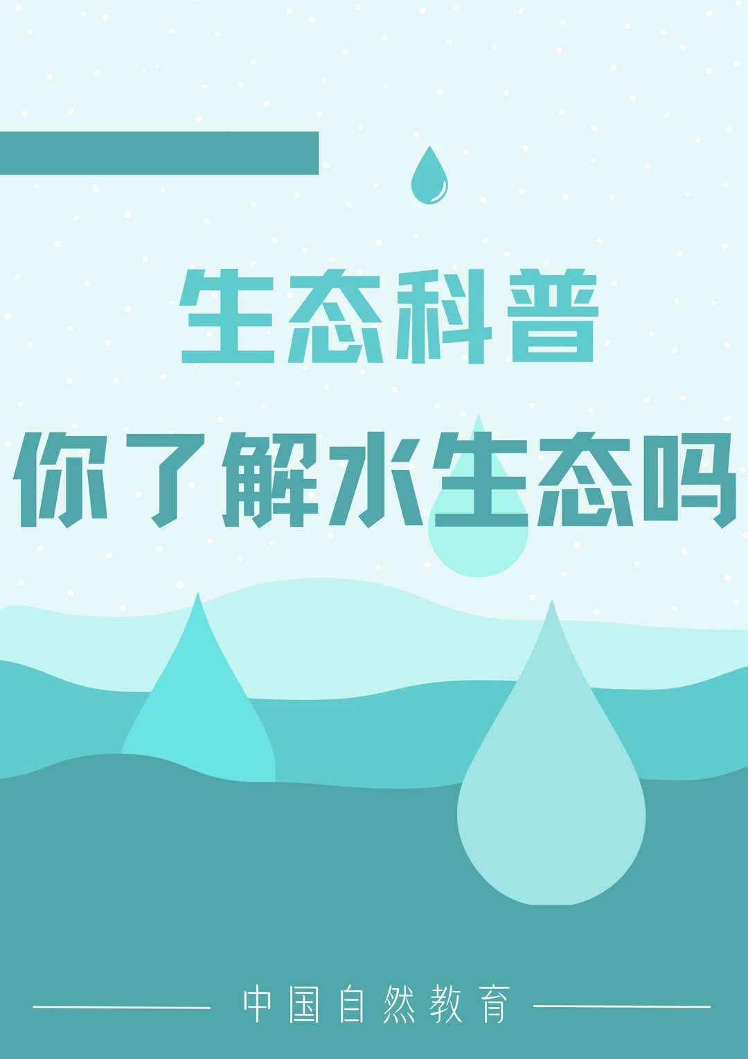 生态科普｜你了解水生态吗