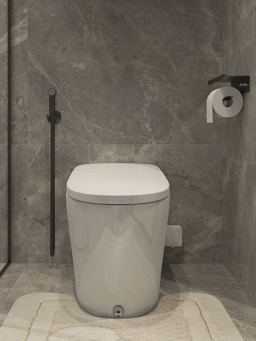 低饱和度卫生间|Vancoco智能马桶好看又好用