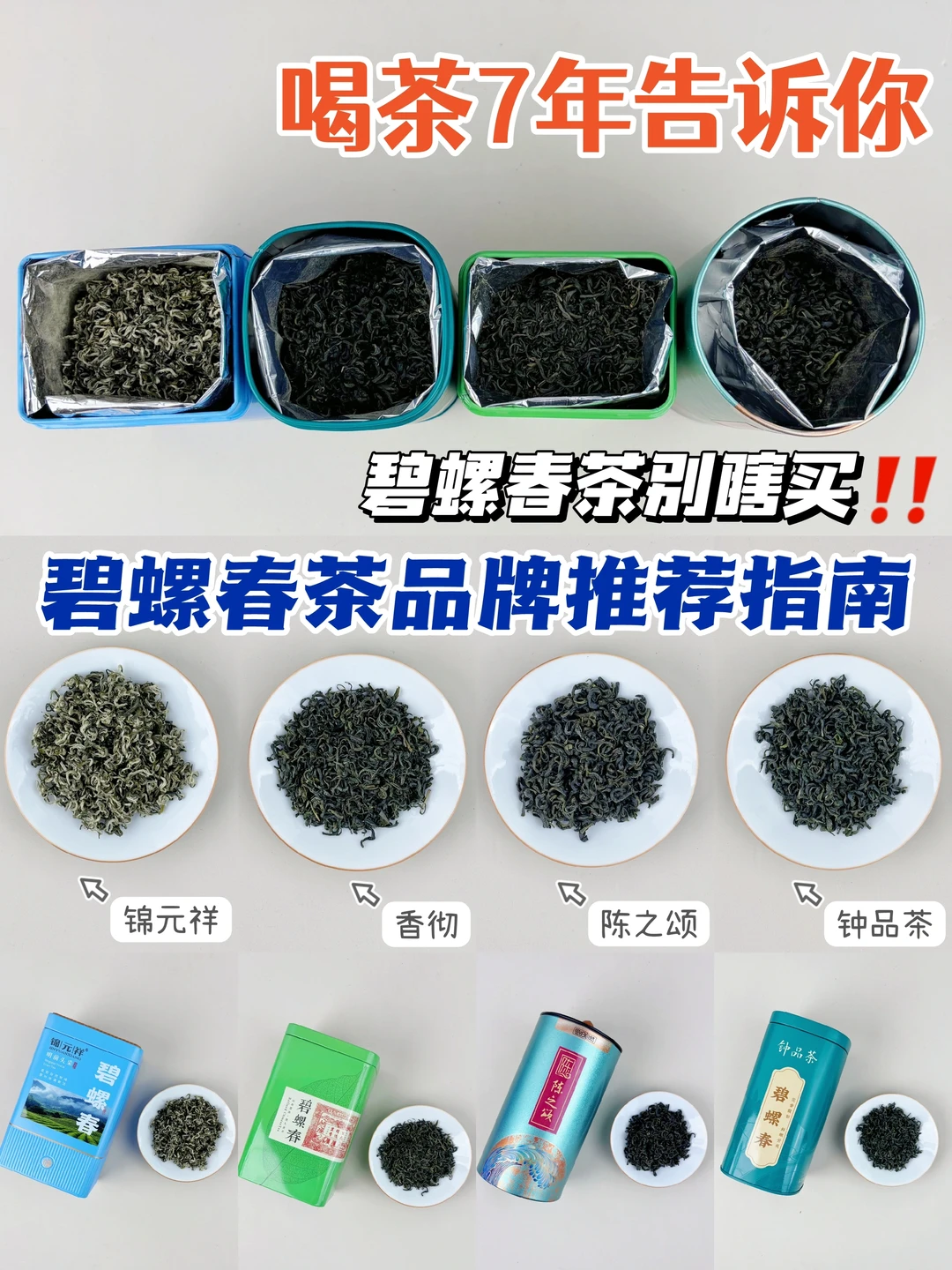 喝茶七年！送长辈的碧螺春茶选这些就对啦！