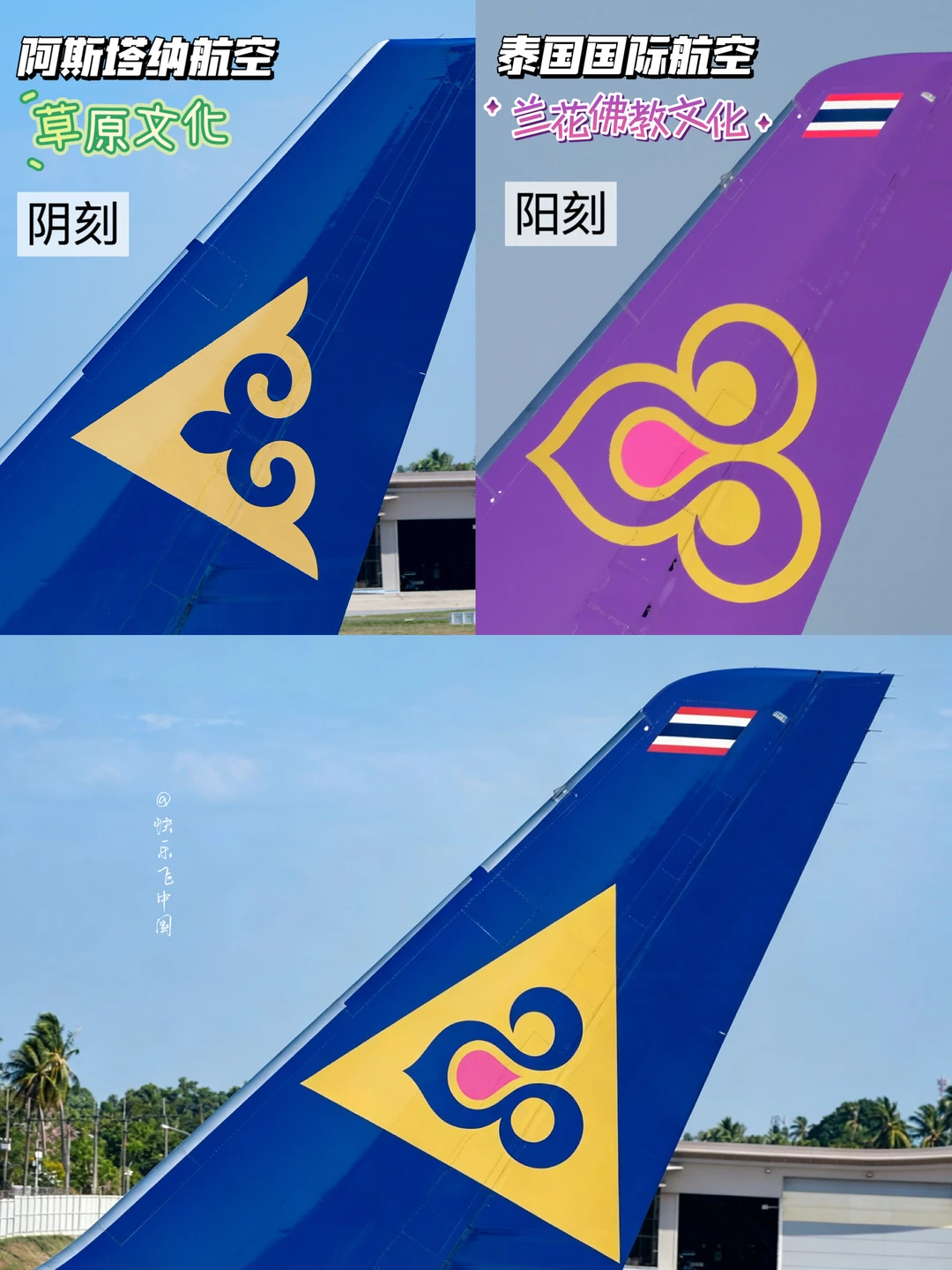 泰航logo，能塞到阿斯塔纳航空logo里❓