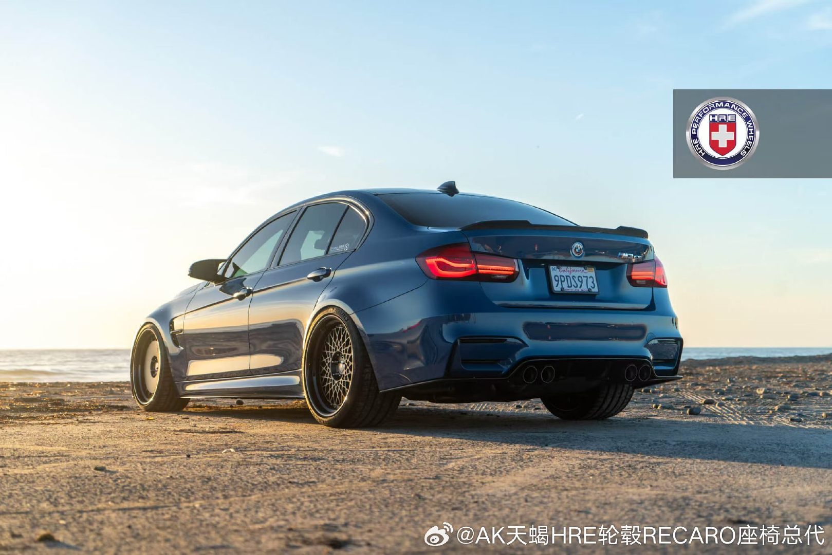 宝马F80 M3改装HRE轮毂前轮 935、后轮 501，哑光黑轮辐搭配亮黑桶身，复古与竞技碰撞，整车姿态张力拉满。#汽车改装资讯##汽车改装##改装车##改装# ​