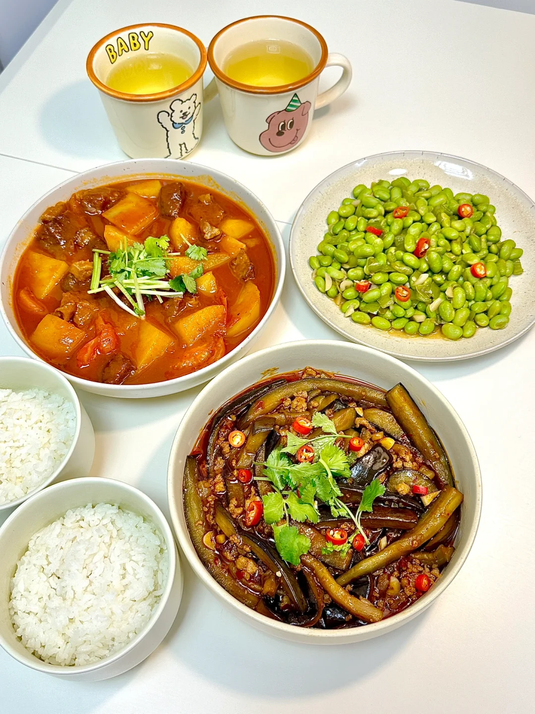 二人食｜肉末茄子➕番茄土豆牛腩🍅好下饭✨
