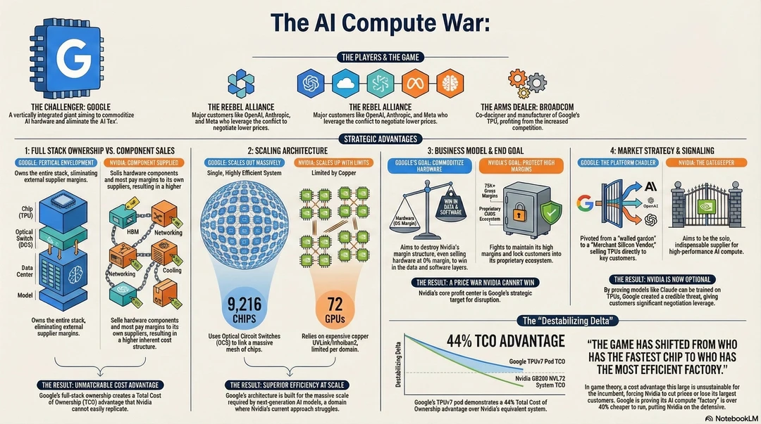 算力之战全面摊牌：谷歌与英伟达，谁在重写 A