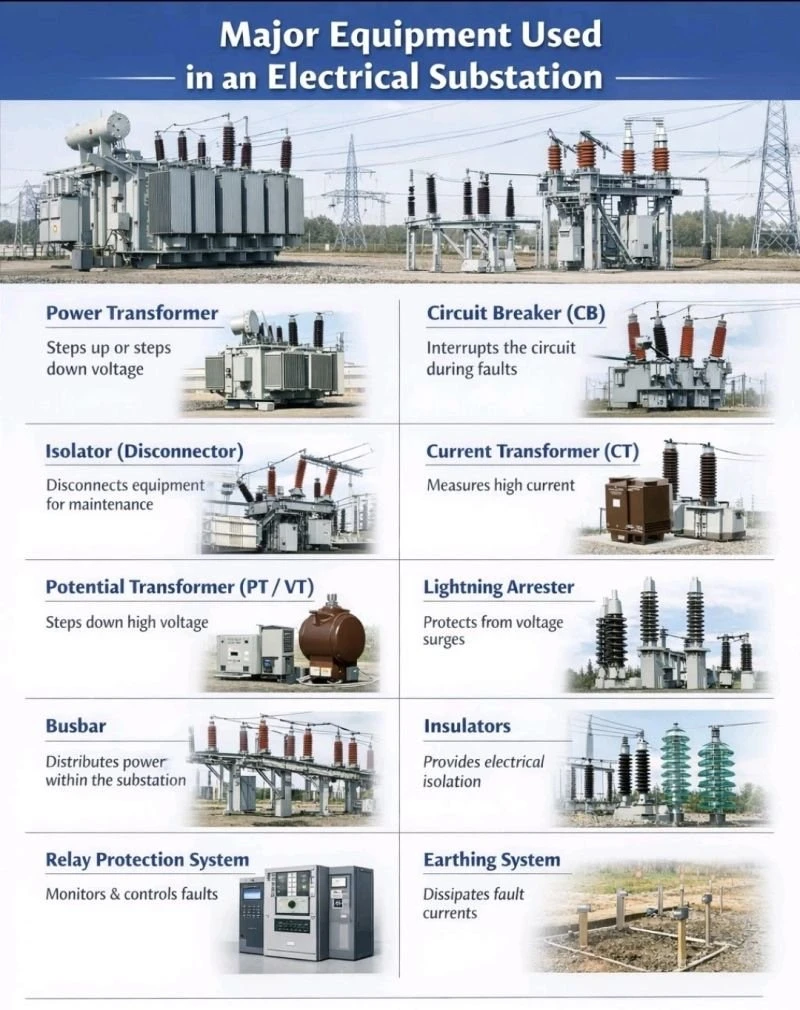 ⚡电力系统的心脏揭秘：变电站10大核心设备如