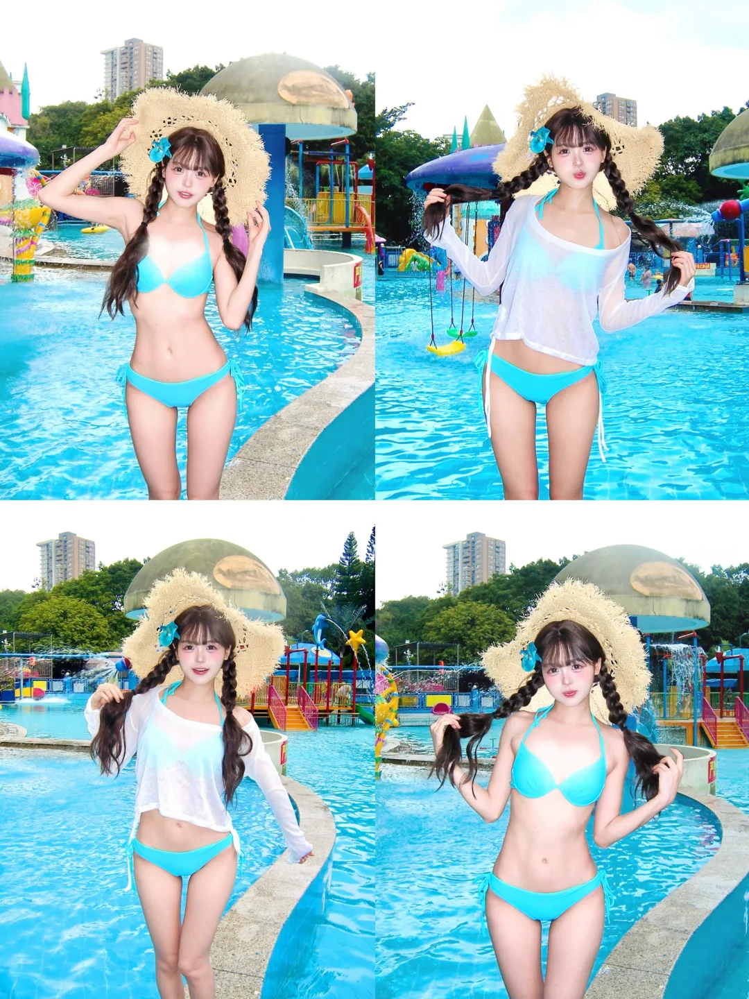 来泡水乐园的夏天｜Ccd日系元气泳池拍照姿势
