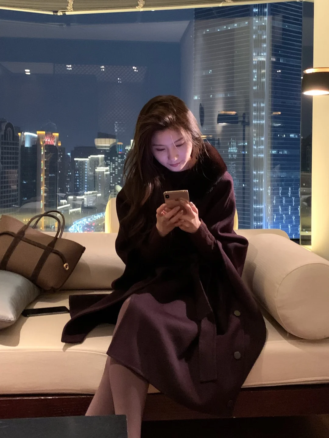 这个紫色完全不老气