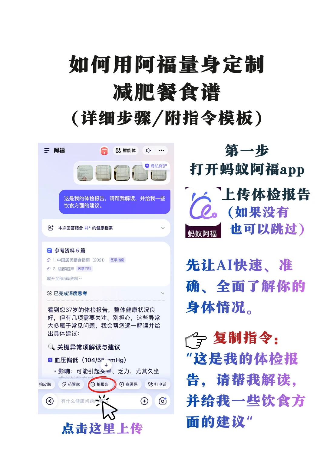 📖（教程版）如何免费用阿福AI做专属减肥餐✅