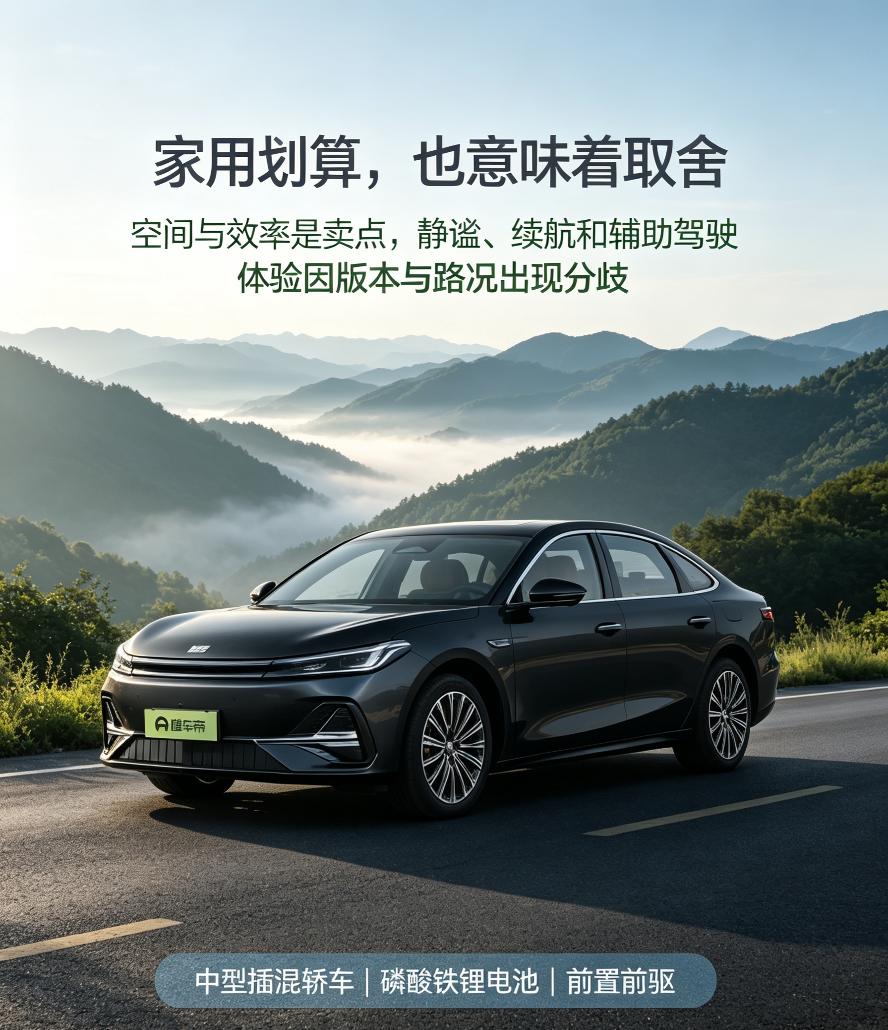 吉利银河A7 EM是一台围绕家用性价比展开的插混中型轿车。它用接近入门级的价格门槛，提供了更宽大的车身空间和低油耗使用体验，适合重视通勤成本、后排空间和家庭实用性的用户。不过，不同年款与版本之间存在明显差异，纯电续航、充电速度、辅助驾驶和中高速静谧性是讨论中最常见的分歧点。购车前按日常通勤里程、充电