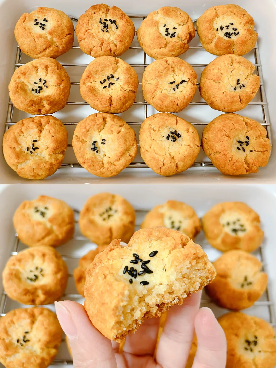 一口一个的迷你小桃酥✅比买的好吃多了