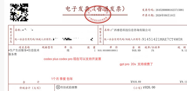 支持开发票了 chatgpt 国内会员