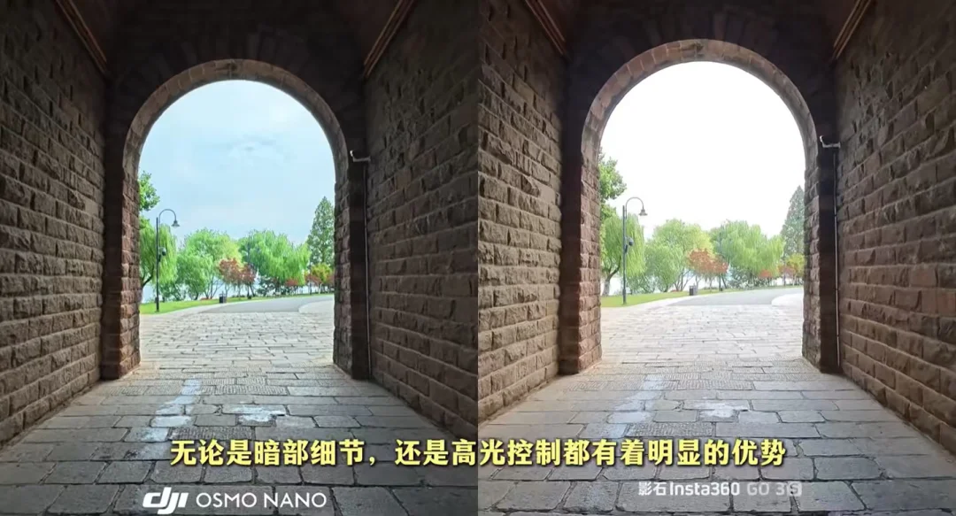 DJIosmo Nano和insta Go3s