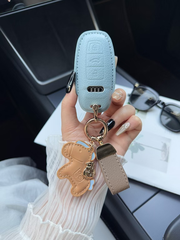 🚗奥迪钥匙套｜高级感拉满的蓝色系