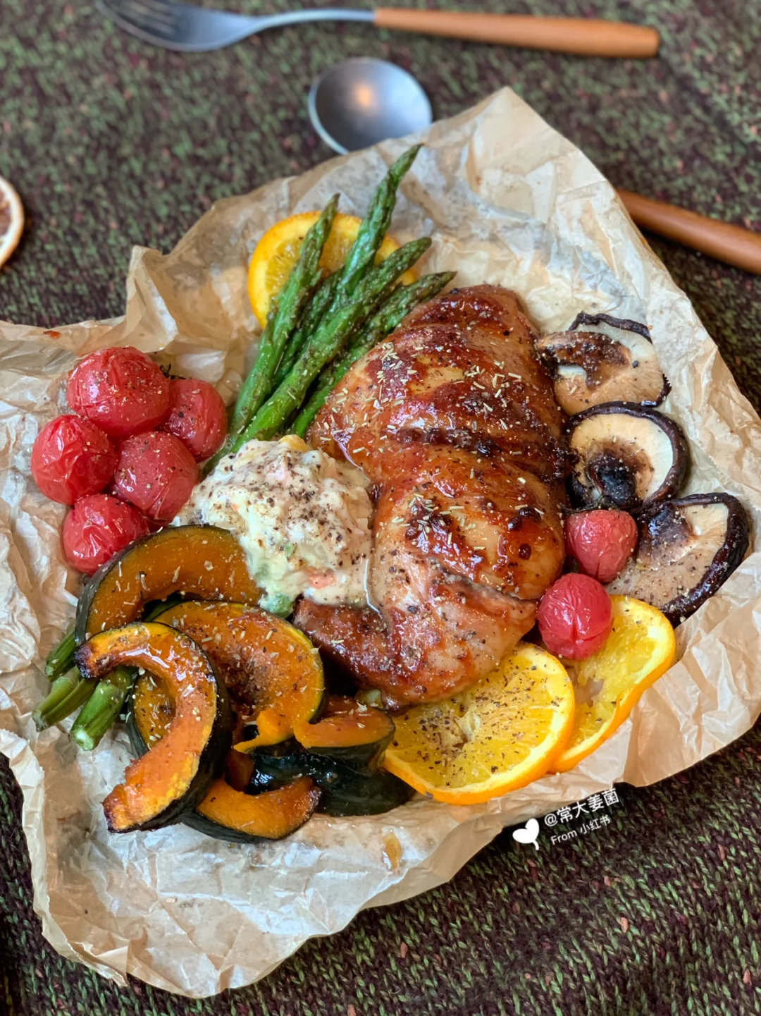 这BBQ腌料太万能！手枪鸡腿时蔬烤盘&土豆泥