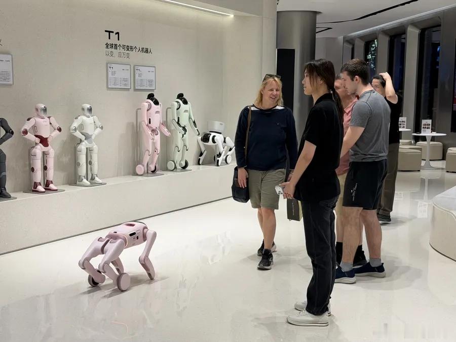 国庆期间，启元全球首店每天接待100多组顾客[不愧是你]

国庆长假前夕，上海启元机器人全球首店在淮海中路龙凤PRSCO开业。于节前一周前发售的两款机器人Q1和T1，刚走下发布会舞台，就摆进上海核心商圈的橱窗内。这也是量产人形机器人首次以“商品”身份，正式摆上个人消费市场的柜台。

进店的主力是家 ​