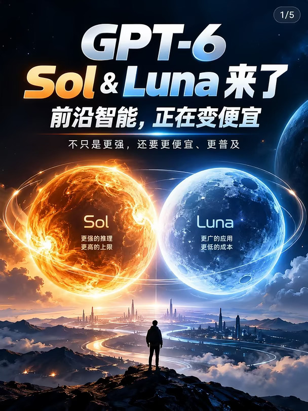 GPT-6 Sol 和 Luna 来了：前沿 AI正在快速