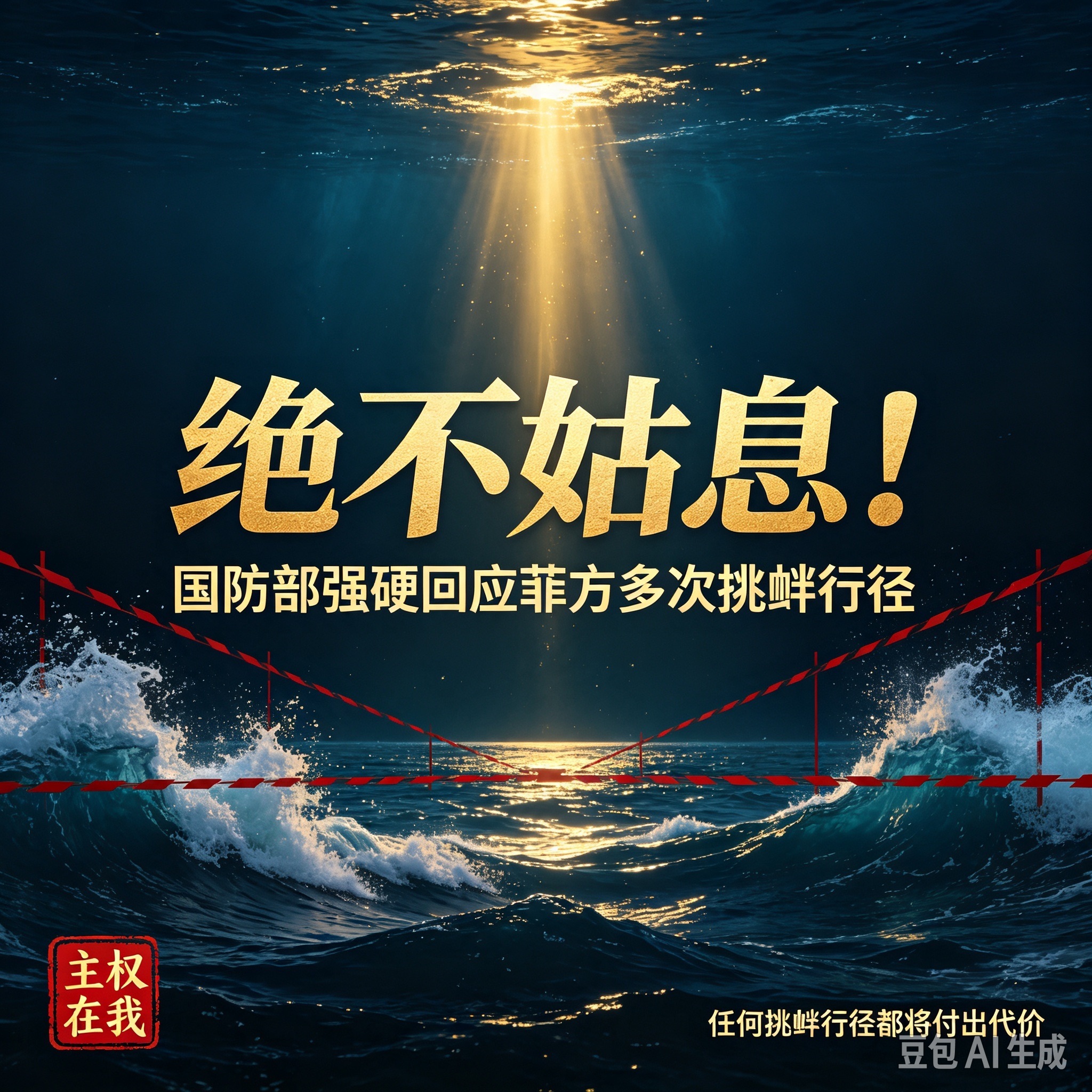 绝不姑息！国防部强硬回应菲方多次挑衅行径

近期，菲律宾方面在相关海域接连采取挑衅动作，不断制造海上事端，持续扰动地区和平稳定。针对菲方一系列危险行为，我国国防部作出明确回应，清晰亮明中方坚定立场，引发全社会广泛关注。

南海诸岛及其附近海域，自古以来就是中国固有领土，中国对其拥有无可争辩的主权，这