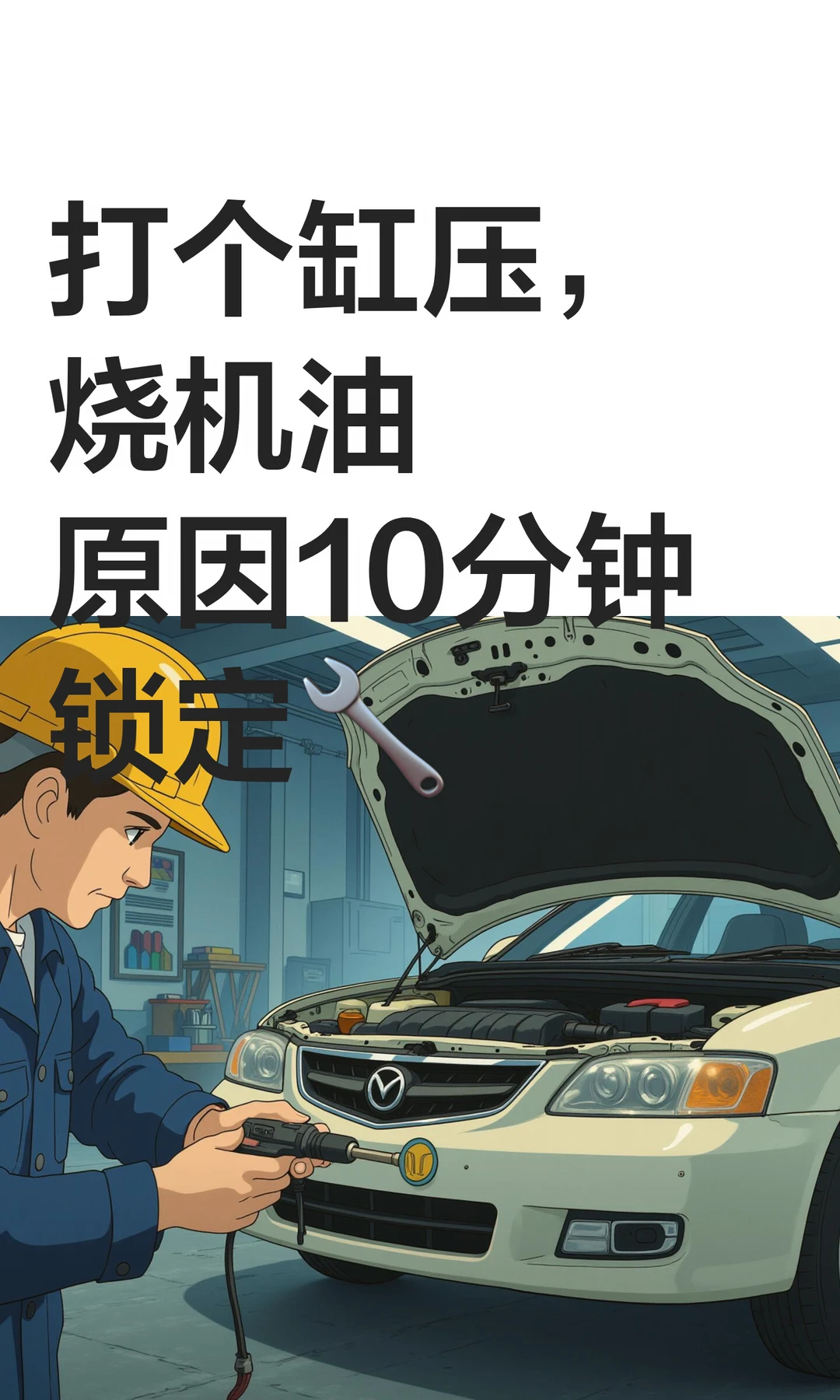 打个缸压，烧机油原因10分钟锁定🔧