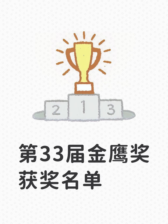 金鹰奖获奖名单来了
